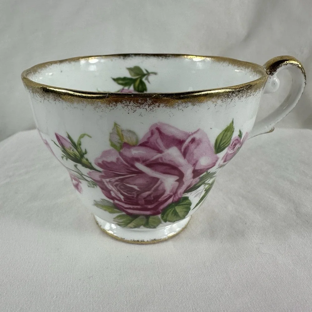 Vintage‎ Royal Standard ORLEANS ROSE Teacup & Saucer Set Fine Bone China England
